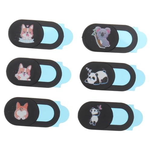 PHENOFICE 6St Sichtschutz Laptop-Dekoration süße Webcam-Abdeckung Selbstklebende Webcam-Abdeckung Webblocker Webcam Shield Webcam Blocker Notebook-Laptop-Abdeckung Kameraschutzabdeckung Abs von PHENOFICE