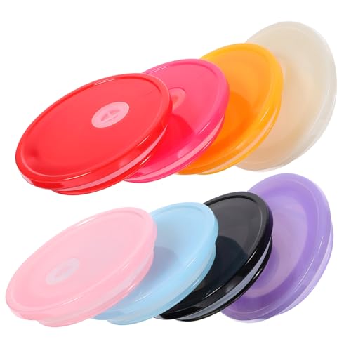 PHENOFICE 8St Strohdeckel niple covers plastikdeckel Trinkbecherdeckel glasvase geriffelt universelle Becherdeckel Mehrzweck-Becherdeckel Einmachglasdeckel Deckel für Wasserbecher von PHENOFICE