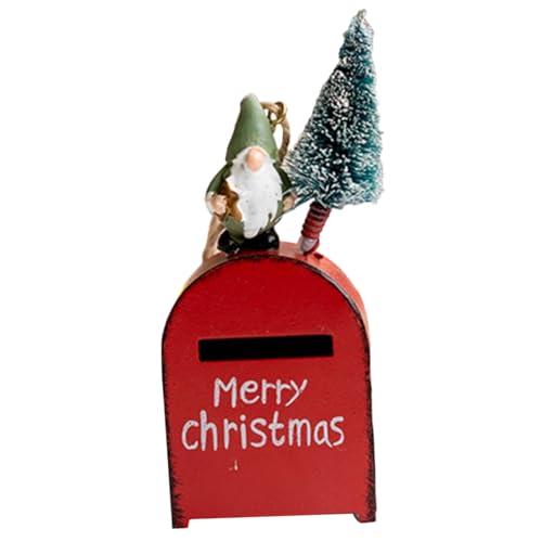 PHENOFICE Box Weihnachtsbriefkasten Weihnachtsanhänger Weihnachtsbedarf Weihnachtsparty Requisiten Weihnachtsparty Ornamente Weihnachtsanhänger Aus Holz Weihnachtsbaum Hängedekore von PHENOFICE