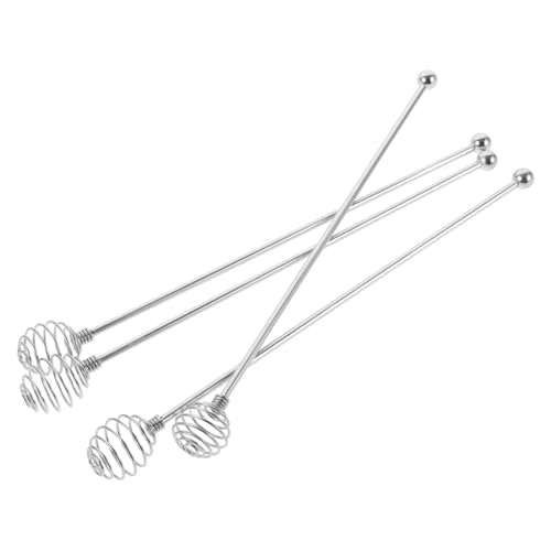 PHENOFICE 4stücke Edelstahl Rührstäbchen Für Kaffee Und Getränke Wiederverwendbare Rührstäbe Für Cocktails Eistee Und Saft Robust Und Langlebig Leicht Zu Reinigen Verwenden von PHENOFICE