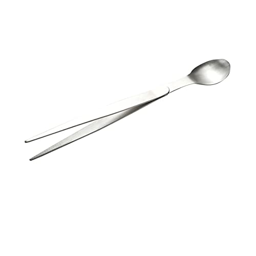 PHENOFICE Edelstahl Kleiner Löffel 20,5cm Mit Stäbchen Und Pinzette Multifunktionales Küchenutensil Für Hotel Restaurant Und Zuhause Rostfrei Und Spülmaschinenfest von PHENOFICE