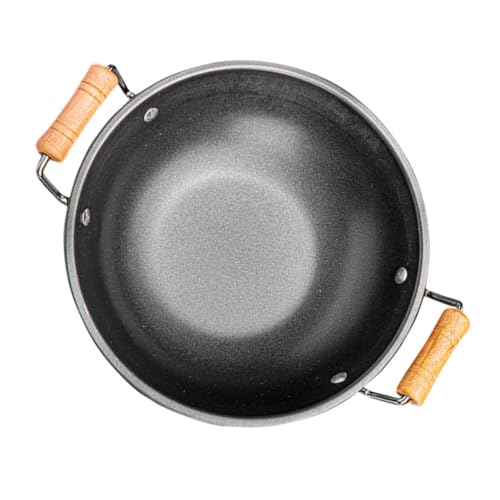PHENOFICE Edelstahl-wokpfanne Mit Doppelgriff Für Küche Haushaltsgeschirr Kochpfanne Bratpfanne Grillpfanne Trockentopf Kochtopf Kleiner Wok Für Herd PHENOFICE Edelstahl-wokpfanne Mit Doppelgriff Für Küche Haushaltsgeschirr Kochpfanne Bratpfanne Grillpfanne Trockentopf Kochtopf Kleiner Wok Für Herd von PHENOFICE