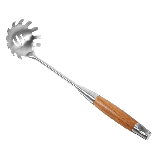PHENOFICE Edelstahllöffel Nudelfilter Sieb Server Pasta Server Edelstahl Pasta Löffel Server Sieb Pasta Zange Nudeln Sieb Nudel Schöpfkelle von PHENOFICE