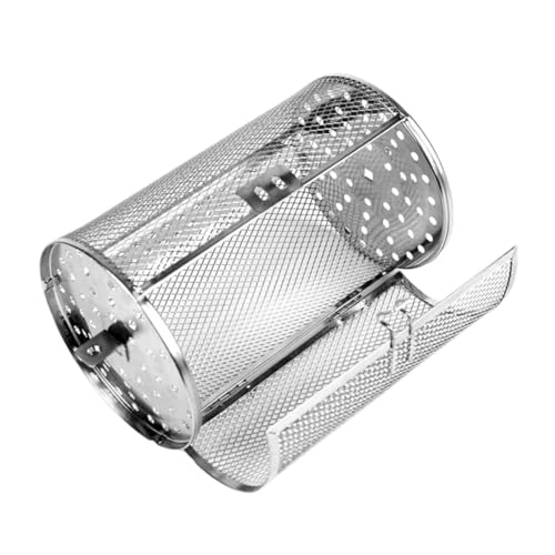 PHENOFICE Grillkorb 14x23cm Rotierendes Grillzubehör für Gemüse Rostfreier BBQ Bräter mit Tür Grillwerkzeug für Elektroöfen von PHENOFICE