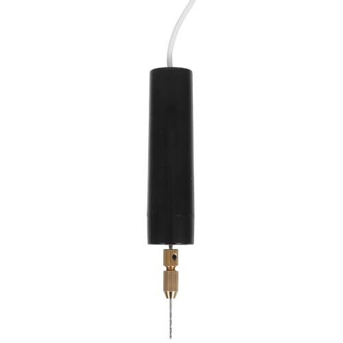 PHENOFICE Handbohrer-Set, tragbar, USB, elektrisch, für Schmuck aus Kunstharz, 5 V, Handbohrer mit Schraubenschlüssel für Heimwerkerarbeiten, Kristall-Epoxidharz und Ohrringherstellung von PHENOFICE