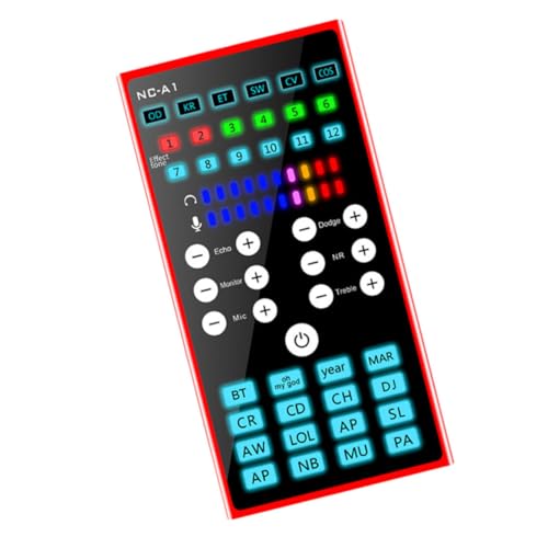 PHENOFICE Live-soundkarte Für Streaming Professioneller Audiokarte Mit Voice Disguiser Handy-Sound-unterstützung Für Aufnahmen Und Unterhaltung von PHENOFICE