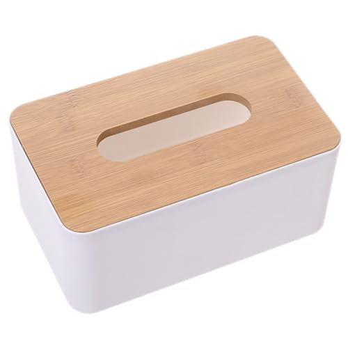PHENOFICE Kasten Easy putz papierhandtücher Halter Allzweck-Taschentuchbox Papiertuchbox für Auto Papiertuchspender Retro-Gewebebehälter Behälter für Papierhandtücher hölzern Brown von PHENOFICE