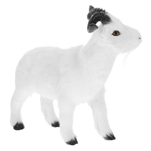 PHENOFICE Mini-ziegenstatue Garten-deko Tierfigur Ausgewähltes Material Simulierter Ziegenmodell Für Schreibtisch Dekorative Ziegenfigur Kleine Ziegen-deko Für Heim Miniaturgarten von PHENOFICE