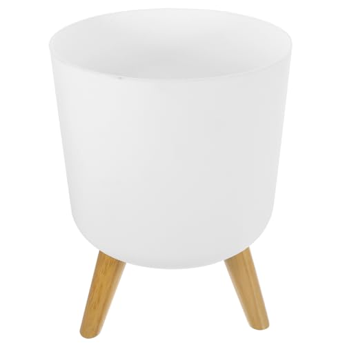 PHENOFICE Eleganter Blumentopf Mit Holzbeinen Modernes Design Für Pflanzen Blumenbehälter von PHENOFICE