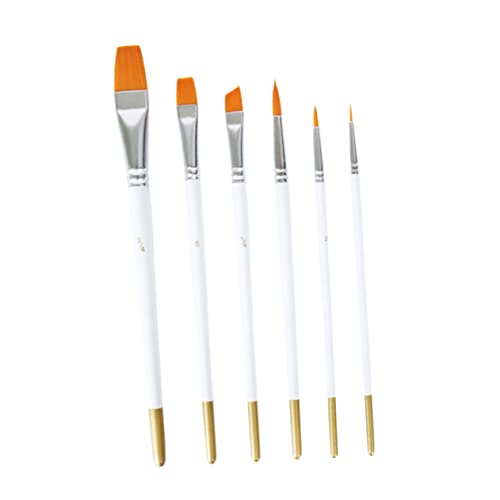 PHENOFICE 6 Stück Aquarellpinselset Für Künstler Tragbarer Malpinsel Nylonpinsel Mit Perlweißen Griffen Multifunktionales Zeichenzubehör Für Öl- Aquarell Und Acrylmalerei PHENOFICE 6 Stück Aquarellpinselset Für Künstler Tragbarer Malpinsel Nylonpinsel Mit Perlweißen Griffen Multifunktionales Zeichenzubehör Für Öl- Aquarell Und Acrylmalerei von PHENOFICE