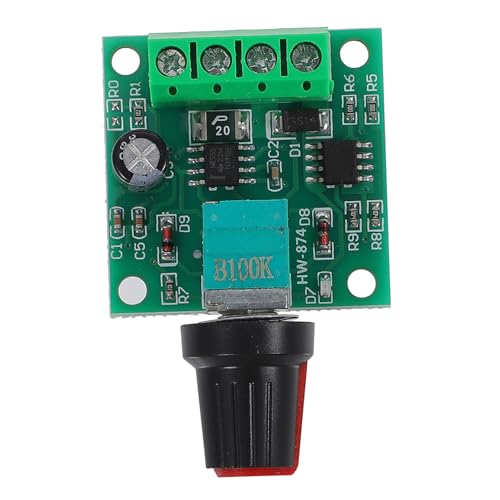 PHENOFICE Pwm Dc Motor-drehzahlregler Einstellbarer Spannungsregler mit Schaltfunktion Energiesparender Effizienter Motor-speed-controller für Elektromotoren Belastbarkeit von PHENOFICE