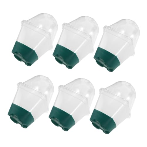 PHENOFICE Setzlingsschale 6 Stück Kleine Pflanztöpfe Mit Durchsichtiger Feuchtigkeitskuppel Für Anzuchttöpfe Pflanztopf Mit Deckel Für Pflanzen von PHENOFICE