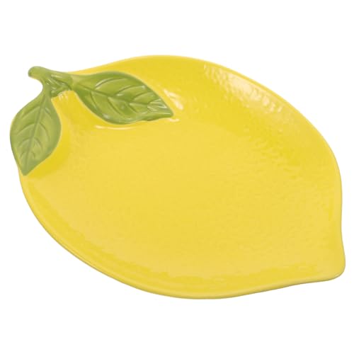 PHENOFICE Zitronenschale, Zartes Speisegericht, Neuartiges Gericht, Keramik Ramen Geschirr, Keramik Suppengericht, Dessert Serviergericht, Zitronenförmiges Gericht, Keramikgericht, Kleines von PHENOFICE
