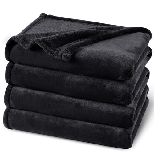 PHF Kuscheldecke Flauschig Fleecedecke 220x240cm - Oeko-Tex Weich Warm Wohndecke, Decke Blanket für Couch Sofa Bett, Tagesdecken & Kuscheldecken, Sofa überwurfdecke, Schwarz PHF Kuscheldecke Flauschig Fleecedecke 220x240cm - Oeko-Tex Weich Warm Wohndecke, Decke Blanket für Couch Sofa Bett, Tagesdecken & Kuscheldecken, Sofa überwurfdecke, Schwarz von PHF