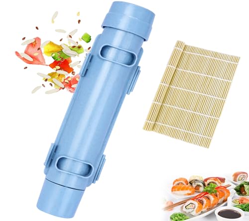 PHIDAS Sushi Maker, Sushi Maker Roller Sushi Form Sushi-Formen Für Sushi Reisbällchen, Geeignet Für Reis Former Dekorieren Diy Werkzeug (Blau) von PHIDAS