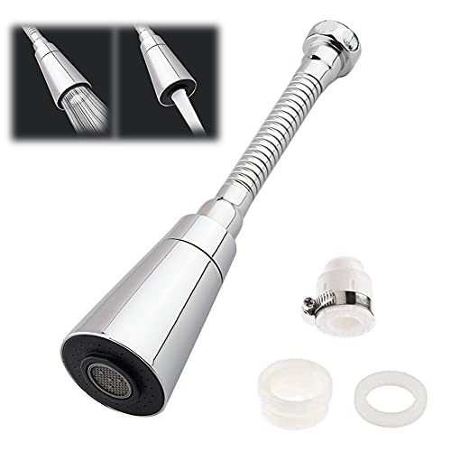 PHIEZC Wasserhahn-Luftsprudler,Kann um 360 Grad drehen Rostfreier Stahl Wassersparer,Perlator Strahlregler,Wasserhahn Sieb Filter,Wasserhahn Küche Ersatzkopf Schlauch Belüfter von PHIEZC