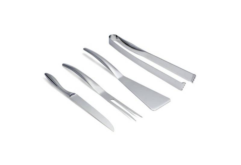 PHILIPPI Grillbesteck-Set Grillset BBQ Wave 4 tlg. silber von PHILIPPI