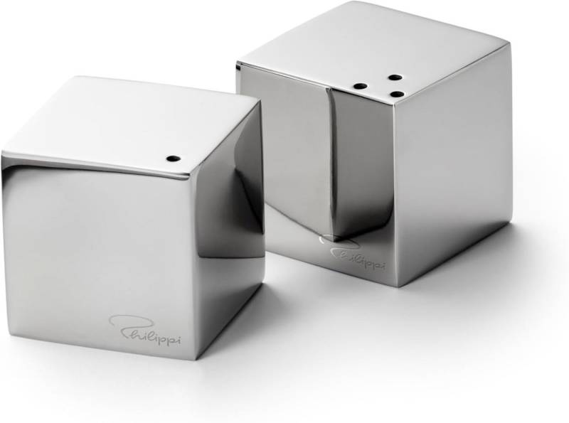 PHILIPPI Salz- / Pfefferstreuer Philippi CUBE Salz und Pfefferstreuer-Set Edelstahl von PHILIPPI