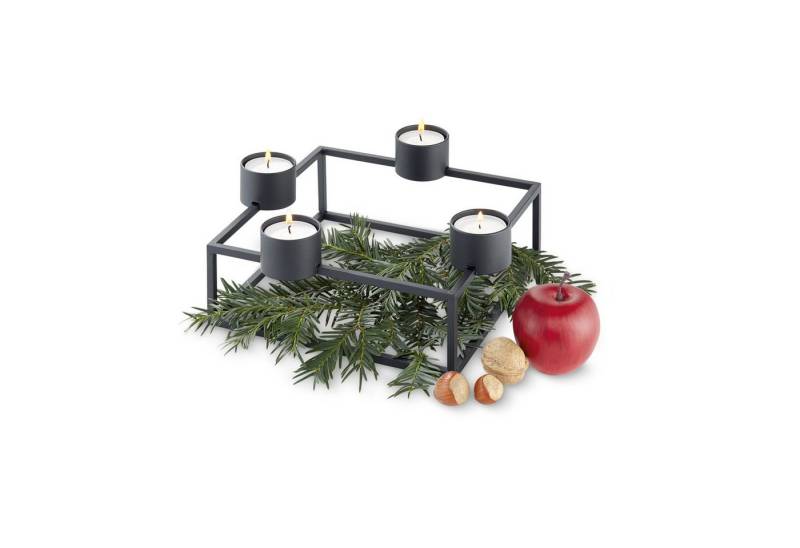 PHILIPPI Teelichthalter Cubo schwarz PHILIPPI Teelichthalter Cubo schwarz von PHILIPPI