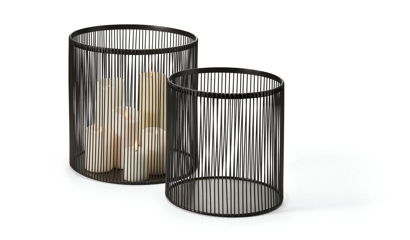 PHILIPPI Windlicht, 2er Stahl, pulverbeschichtet, schwarz PHILIPPI Windlicht, 2er Stahl, pulverbeschichtet, schwarz von PHILIPPI
