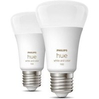 2 glÜhbirnen e27 9w a60 weiss und farbe ambiance 929002468802 29131700 - Philips Hue von Philips Hue