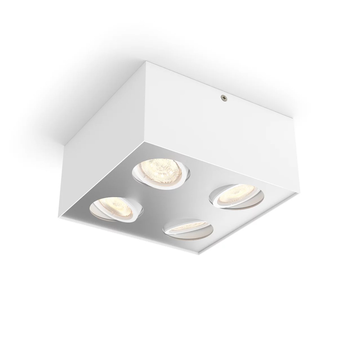 Philips Box moderne LED Deckenleuchte weiß 4-flg. 2000lm Viererspot 20,2x20,2x10cm von PHILIPS