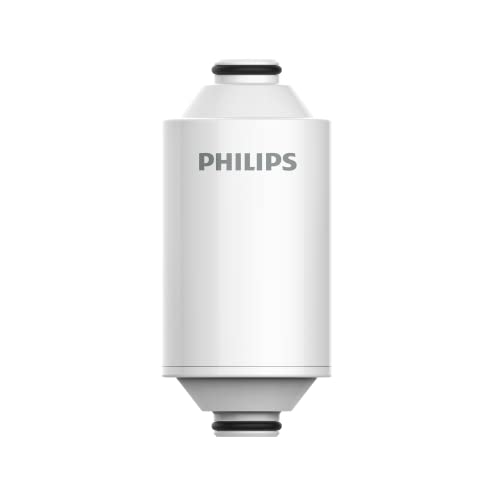 Philips Duschfilterkartusche 3-stufiger Wasserenthärter, Doppelmaschige Filtration KDF-Material, Reduzierung von Chlor/Verunreinigungen/Rostsedimenten, große Kapazität für Handbrause Regendusche von PHILIPS