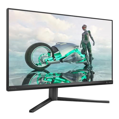 Philips Evnia 27M2N3200AM - 27 Zoll Full HD Gaming Monitor, 180 Hz, 1 ms, FreeSync Prem., G-Sync comp., HDR10 (1920x1080, 1x DisplayPort 1.4, 2X HDMI 2.0) schwarz-grau von Philips