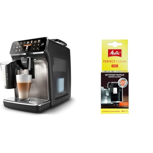 Philips Series 5400 Kaffeevollautomat – LatteGo Milchsystem & Melitta 178599 Perfect Clean Reinigungstabs für Kaffeevollautomaten und Espressomaschinen | 4 Tabs | gründlich und schonend Philips Series 5400 Kaffeevollautomat – LatteGo Milchsystem & Melitta 178599 Perfect Clean Reinigungstabs für Kaffeevollautomaten und Espressomaschinen | 4 Tabs | gründlich und schonend von PHILIPS