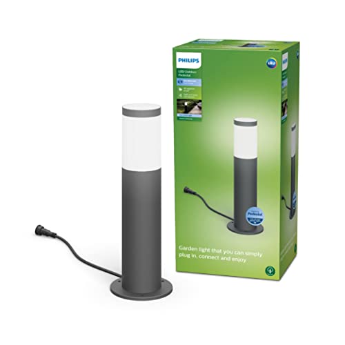 PHILIPS Utrecht Outdoor Sockelleuchte Erweiterung (6 W), wetterfeste Niedervolt Außenleuchte mit kaltweißem Licht, energiesparende LED Beleuchtung, anthrazit PHILIPS Utrecht Outdoor Sockelleuchte Erweiterung (6 W), wetterfeste Niedervolt Außenleuchte mit kaltweißem Licht, energiesparende LED Beleuchtung, anthrazit von PHILIPS