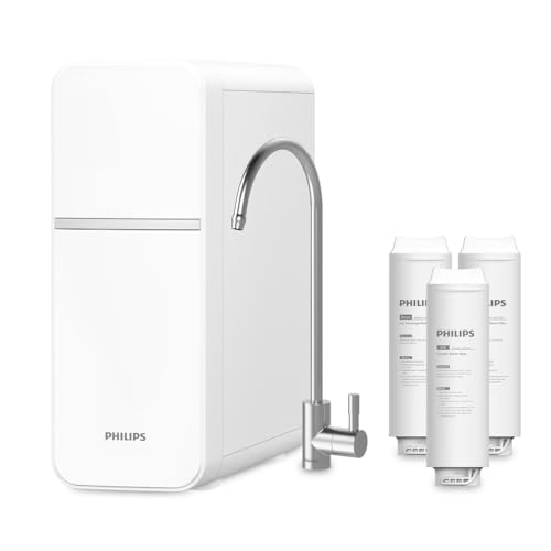 Philips Wasser MIKROFILTRATIONssystem, verbesserter Wassergeschmack, langlebiger Filter, kompaktes Design und einfache Installation von PHILIPS