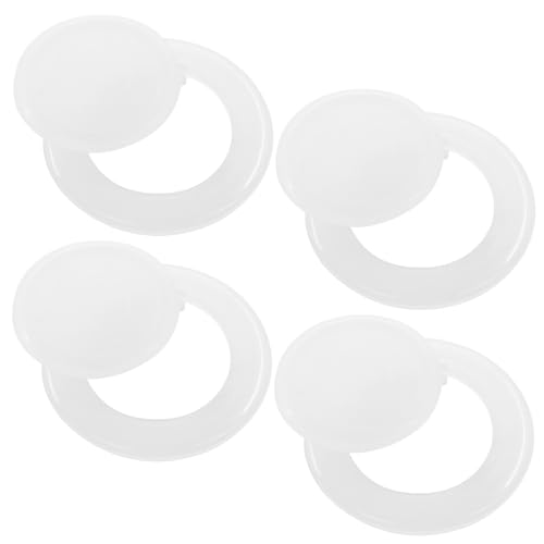 PHITUODA 4 Sets 5,1 cm Terrassentischschirm Lochring-Set, Standardgröße, Steckkappen-Set, durchscheinender Regenschirm-Tischring für den Außenbereich, Terrasse, Garten, Deck/Hof von PHITUODA