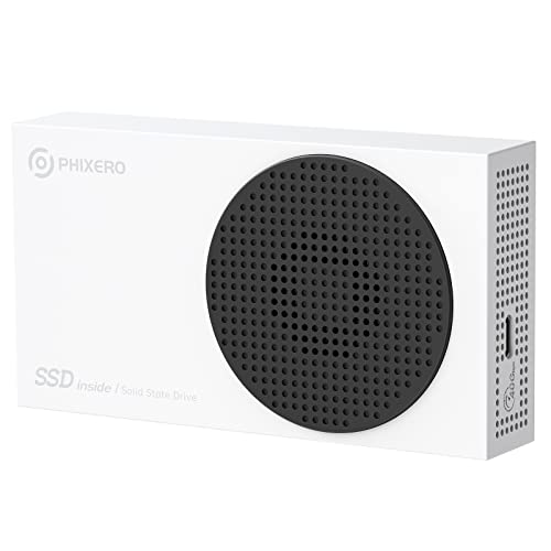 PHIXERO 40Gbps Externes Portable SSD,USB 4.0 Externe SSD- bis zu 3150 MB/s, Tragbar Externes Solid State Drive, Zuverlässige Datenspeicherung für Fotografen, Videoeditoren und Profis, 2TB, Weiss von PHIXERO