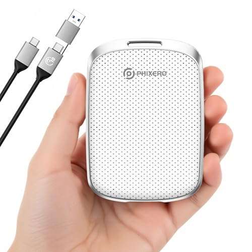 PHIXERO Half-Height Portable 2TB SSD, 5GBPS Type-C, 128G-4T Variants for Ultra-Fast Data Storage von PHIXERO