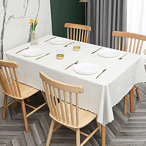 PHLCF Table cltoh 120 x 180 cm, rechteckige PVC-Tischdecke, wasserabweisend, abwischbare Tischdecke – leicht zu reinigen – Schutz für Küchen- oder Esstisch von PHLCF