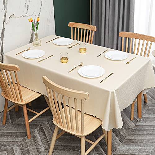 PHLCF Table cltoh 140x200cm Rechteckige PVC-Tischdecke Wasserabweisende Tischdecke Abwischbare Tischdecke - Leicht zu reinigen - Küchen-/Esstischschutz von PHLCF