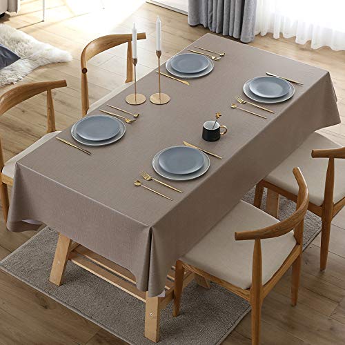 PHLCF Table cltoh 90x140cm Rechteckige PVC-Tischdecke Wasserabweisende Tischdecke Abwischbare Tischdecke - Leicht zu reinigen - Schutz für Küchen- oder Esstisch PHLCF Table cltoh 90x140cm Rechteckige PVC-Tischdecke Wasserabweisende Tischdecke Abwischbare Tischdecke - Leicht zu reinigen - Schutz für Küchen- oder Esstisch von PHLCF