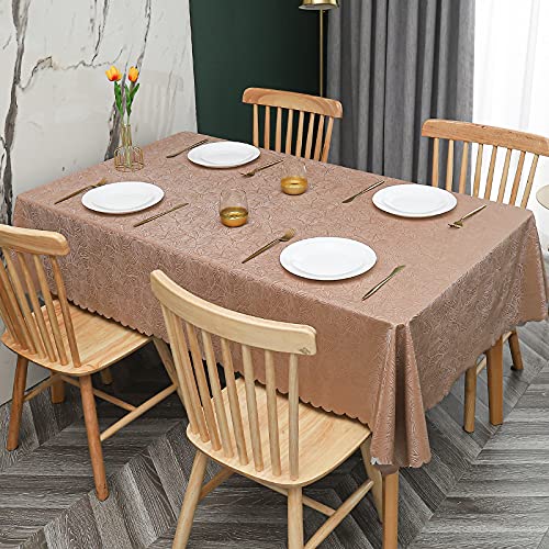 PHLCF Table cltoh 90x140cm Rechteckige PVC-Tischdecke Wasserabweisende Tischdecke Abwischbare Tischdecke - Leicht zu reinigen - Schutz für Küchen- oder Esstisch PHLCF Table cltoh 90x140cm Rechteckige PVC-Tischdecke Wasserabweisende Tischdecke Abwischbare Tischdecke - Leicht zu reinigen - Schutz für Küchen- oder Esstisch von PHLCF