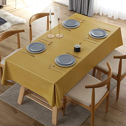 PHLCF Table cltoh 90x140cm Rechteckige PVC-Tischdecke Wasserabweisende Tischdecke Abwischbare Tischdecke - Leicht zu reinigen - Schutz für Küchen- oder Esstisch PHLCF Table cltoh 90x140cm Rechteckige PVC-Tischdecke Wasserabweisende Tischdecke Abwischbare Tischdecke - Leicht zu reinigen - Schutz für Küchen- oder Esstisch von PHLCF