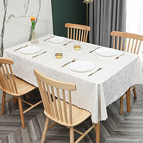 PHLCF Table cltoh 90x150cm Rechteckige PVC-Tischdecke wasserdichte Tischdecke Ölbeständige Tischdeckenschutz-Tischunterlagen Geeignet für den Innen- und Außenbereich von PHLCF