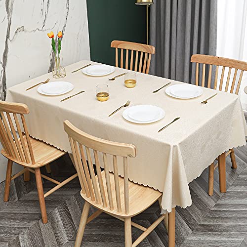 PHLCF Table cltoh 90x90cm Rechteckige PVC-Tischdecke wasserdichte Tischdecke Abwischbare Tischdecke Ölbeständige Pflegeleichte Tischdecke für Küchenpartys von PHLCF