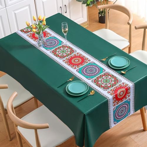 PHLCF Tischdecke 120 x 120 cm Moderne PVC-Tischdecke Abwischbare Tischdecke Wasserfestes Vinyl-Wachstuch PHLCF Tischdecke 120 x 120 cm Moderne PVC-Tischdecke Abwischbare Tischdecke Wasserfestes Vinyl-Wachstuch von PHLCF