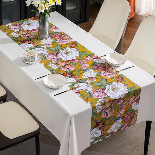 PHLCF Tischdecke 140 x 180 cm PVC wasserdichte Tischdecke Küche Esszimmer Dekoration Tischdecke Waschbar von PHLCF