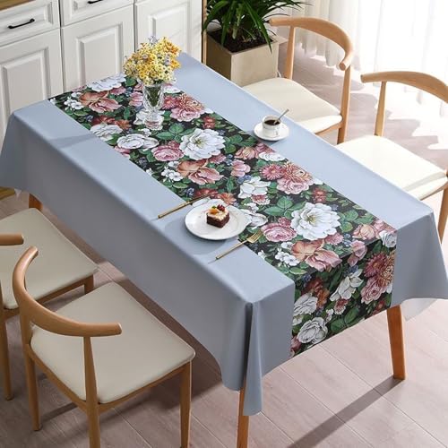 PHLCF Tischdecke 140 x 200 cm Moderne PVC-Tischdecke Abwischbare Tischdecke Wasserfestes Vinyl-Wachstuch von PHLCF