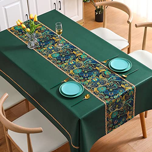 PHLCF Tischdecke Home Rechteckige Wachstuch-PVC-Wischtischdecke Abwischbare Tischdecke 120x170cm von PHLCF
