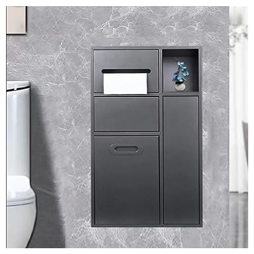 Wandnische Dusche Edelstahl Edelstahl-Duschnische, Mehrschichtige Mülleimer-Toilettenpapier-Aufbewahrungsbox, Einfach Zu Installierende Versenkte Duschnische For Hotel-Wohnbadetoiletten ( Color : Silv von PHLEPS