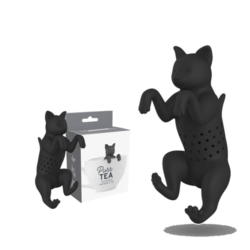 2 Stück Teesieb aus Silikon in Katzenform, Wiederverwendbarer Teefilter für Teetassen & Teekannen, PHMING Lustiges Teeei für Losen Tee von PHMING