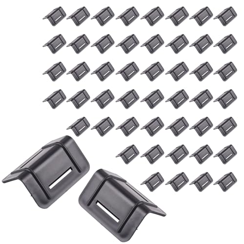 PHMING 50 Stück Kantenschoner L-Form, Kantenschutz Schwarz, PP-Material Kantenschutz Spanngurte, für Transport, Logistik, Behoben, Nur 2 MM Dick von PHMING