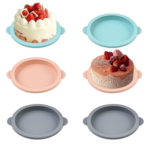 PHMING 6-Stück Silikon Backform Rund-Set, 10 cm Innendurchmesser Heißluftfritteuse Eierform, Runde Tortelettförmchen, Hitzebeständiges Silikonformen für Backen zum Backen von Kuchen und Gebäck PHMING 6-Stück Silikon Backform Rund-Set, 10 cm Innendurchmesser Heißluftfritteuse Eierform, Runde Tortelettförmchen, Hitzebeständiges Silikonformen für Backen zum Backen von Kuchen und Gebäck von PHMING