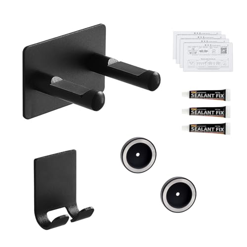 PHMING Föhn Halterung aus Aluminium, Fönhalter Ohne Bohren, Haartrocknerhalter mit Magnetischer Düsenhalterung & Kabelmanagement, Wandhalterung für Badezimmer, Schlafzimmer von PHMING